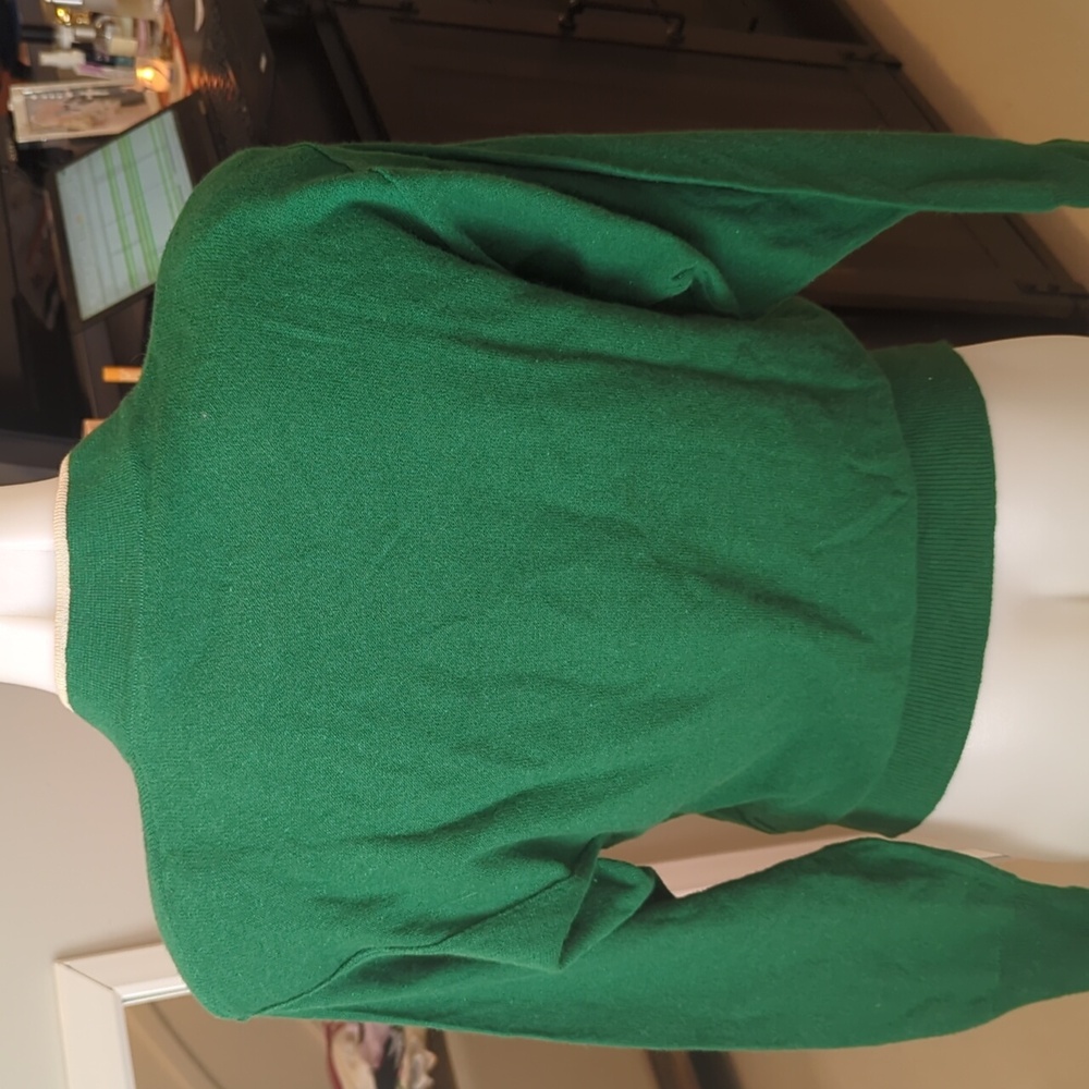 EUC- Sonia Rykiel Green Sweater- SZ 42/M - Picture 5 of 7